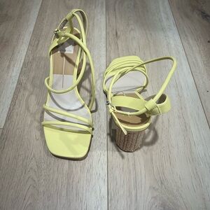 Dolce Vita Yellow Strappy Sandals Size 10